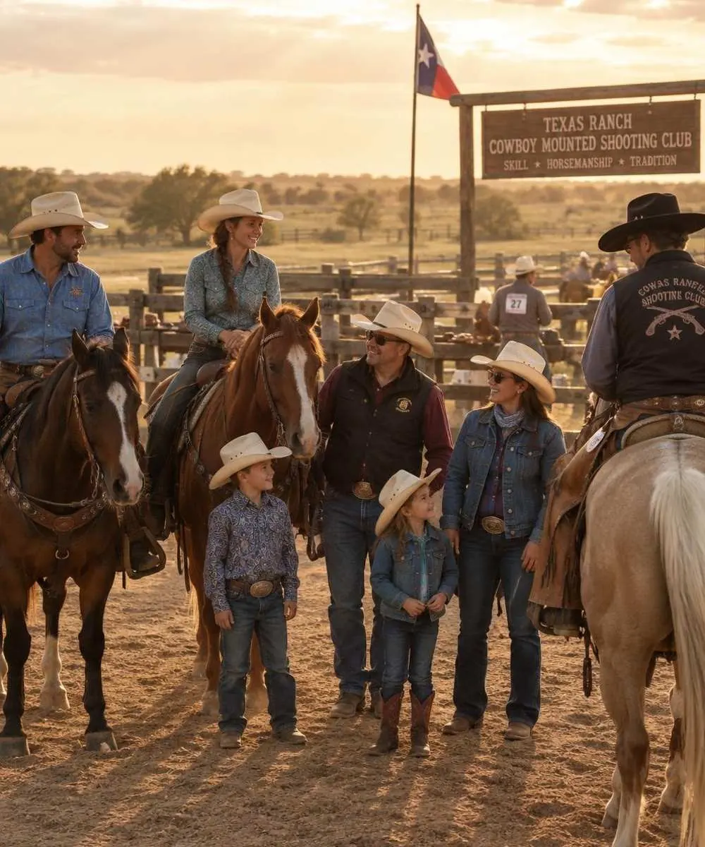 Become a member — Texas Smokin' Guns Texas Smokin' Guns club members with their horses